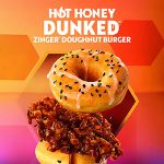 Hot Honey Dunked Doughnut Zinger Burger